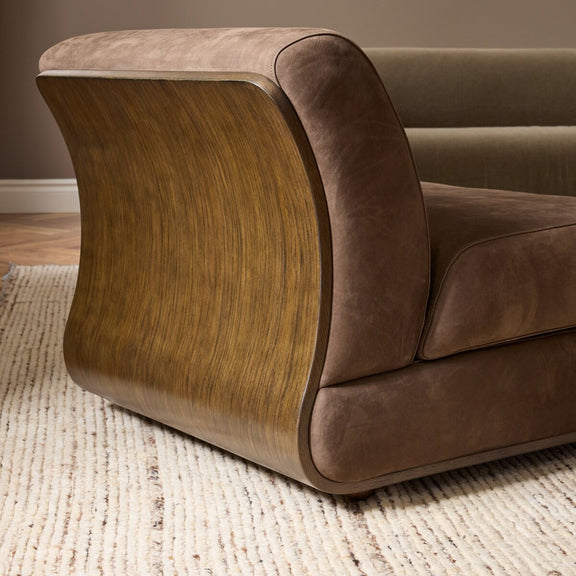 Benicio Chair - Nubuck Cigar