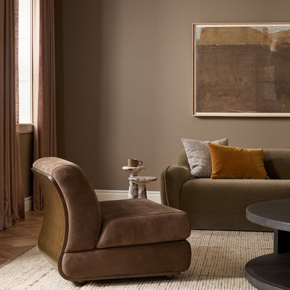 Benicio Chair - Nubuck Cigar