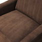 Lanvien Swivel Chair - Nubuck Cigar