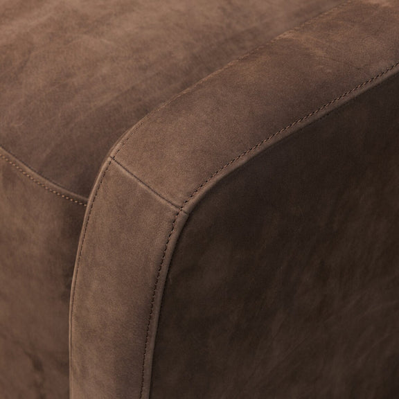 Lanvien Swivel Chair - Nubuck Cigar