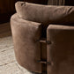 Lanvien Swivel Chair - Nubuck Cigar