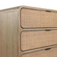 Maia 6 Drawer Dresser - Dusty Brown Cane