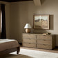 Maia 6 Drawer Dresser - Dusty Brown Cane