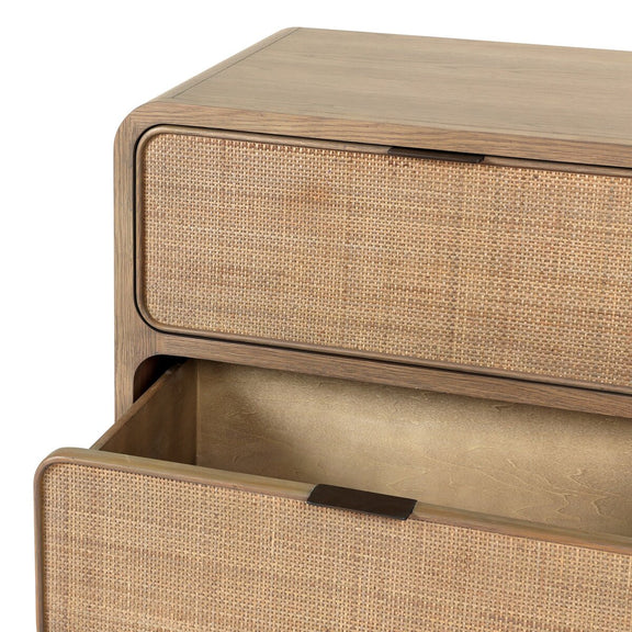 Maia Nightstand - Dusty Brown Oak Veneer