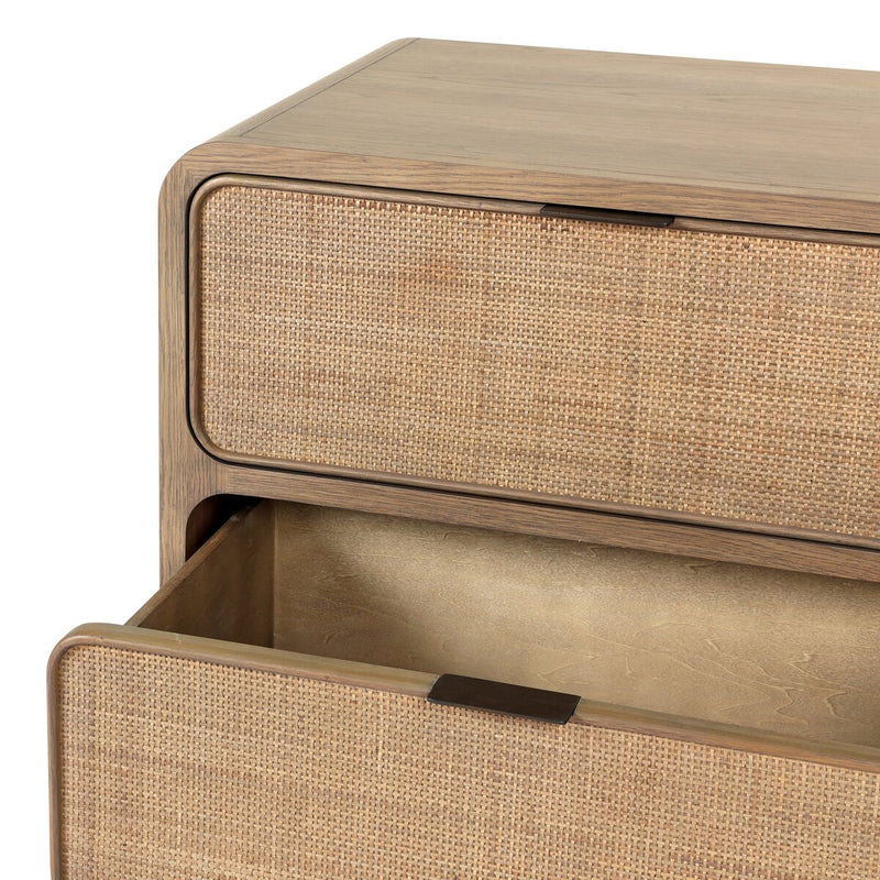 Maia Nightstand - Dusty Brown Oak Veneer