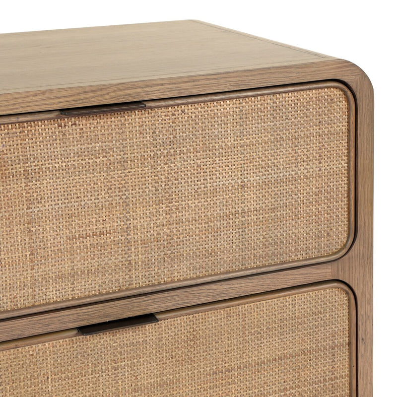 Maia Nightstand - Dusty Brown Oak Veneer