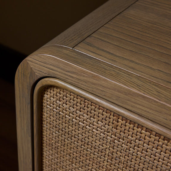 Maia Nightstand - Dusty Brown Oak Veneer
