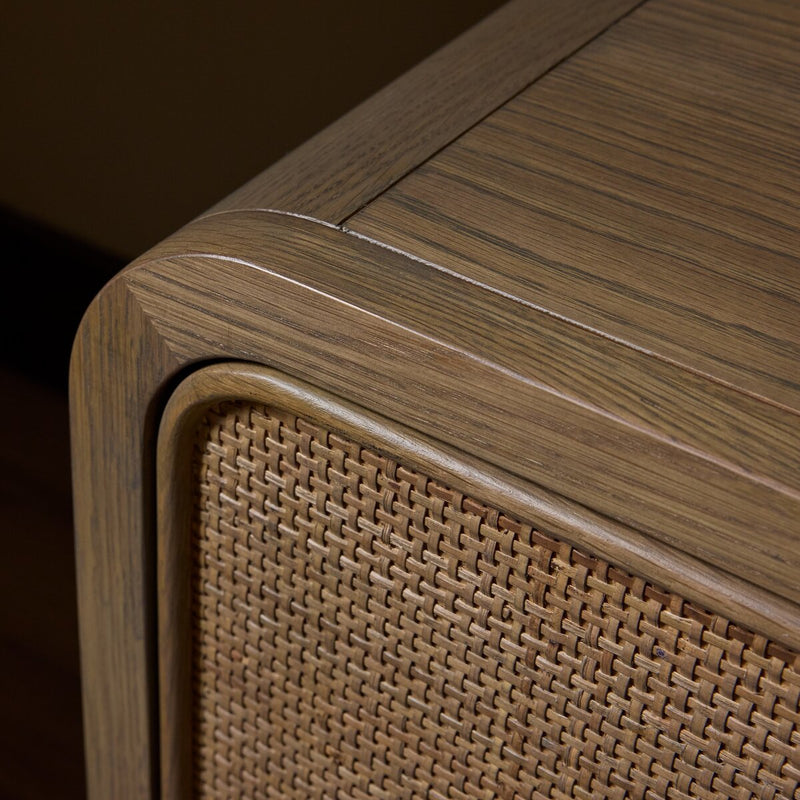 Maia Nightstand - Dusty Brown Oak Veneer