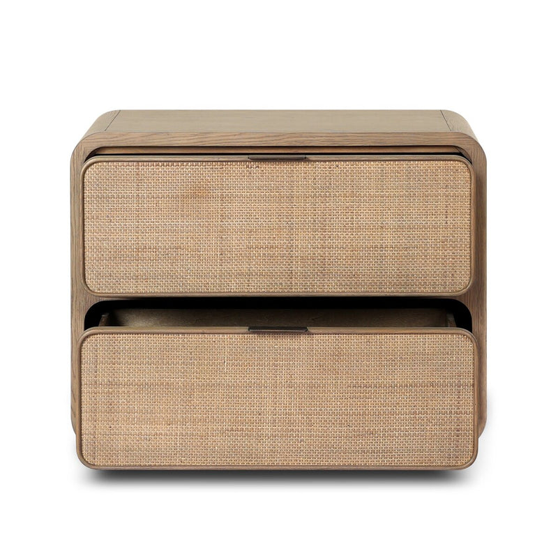 Maia Nightstand - Dusty Brown Oak Veneer