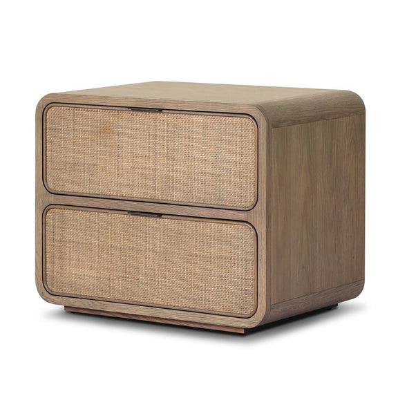 Maia Nightstand - Dusty Brown Oak Veneer