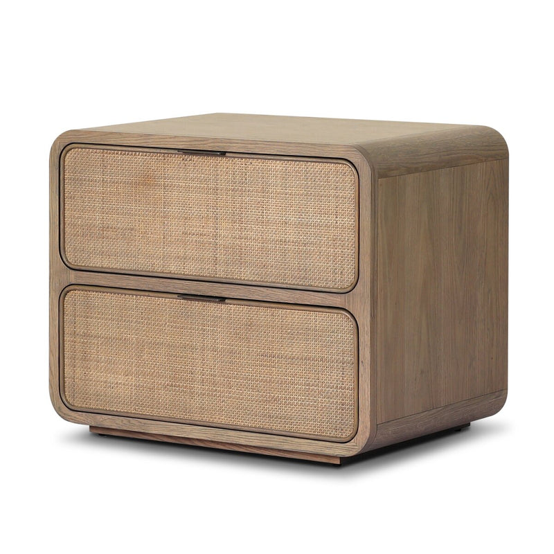 Maia Nightstand - Dusty Brown Oak Veneer