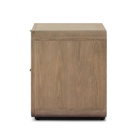 Maia Nightstand - Dusty Brown Oak Veneer