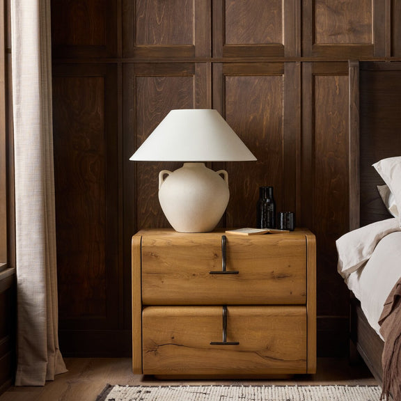 Clemens Nightstand - Natural Reclaimed French Oak