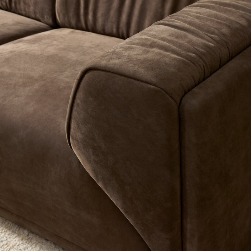 Lettie Sofa - Nubuck Cigar