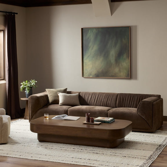 Lettie Sofa - Nubuck Cigar