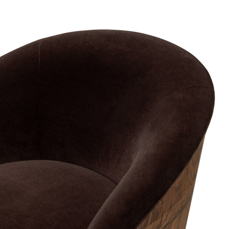 Rainey Swivel Chair - Monte Chocolate