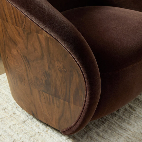 Rainey Swivel Chair - Monte Chocolate