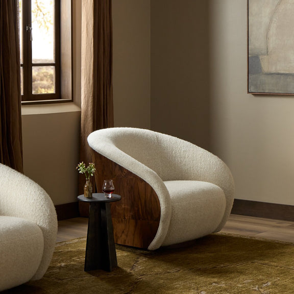 Rainey Swivel Chair - Ellis Bone