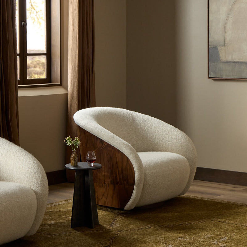 Rainey Swivel Chair - Ellis Bone