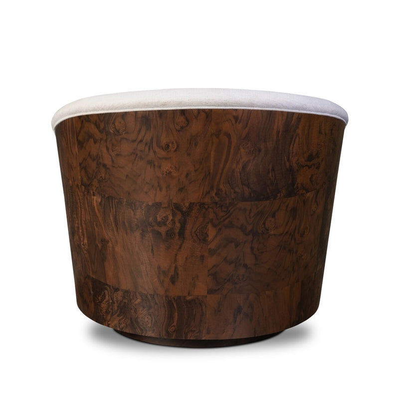 Rainey Swivel Chair - Crypton Nomad Snow
