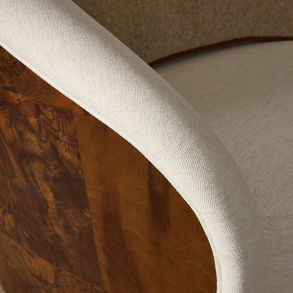Rainey Swivel Chair - Crypton Nomad Snow