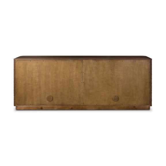 Benny 4 Door Sideboard - Spiced Oak Veneer