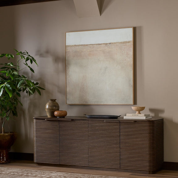 Benny 4 Door Sideboard - Spiced Oak Veneer