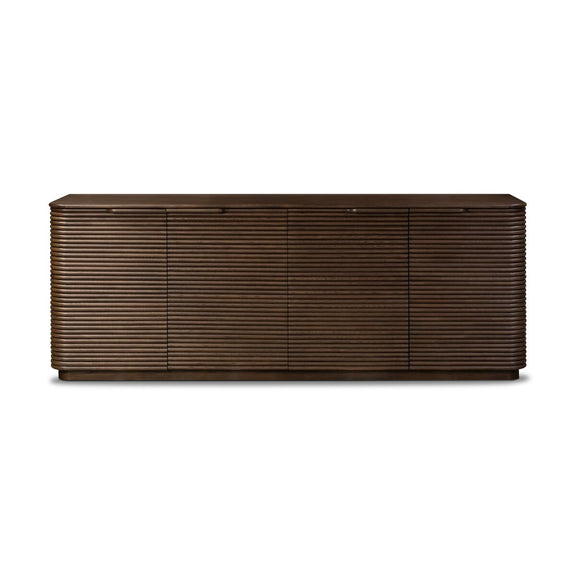 Benny 4 Door Sideboard - Spiced Oak Veneer