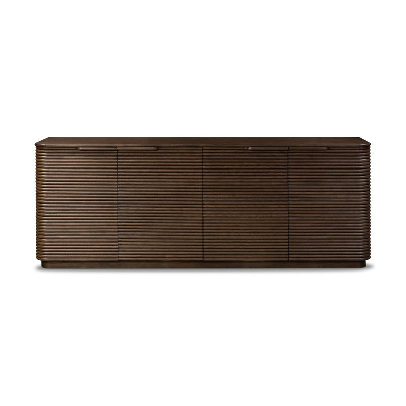 Benny 4 Door Sideboard - Spiced Oak Veneer