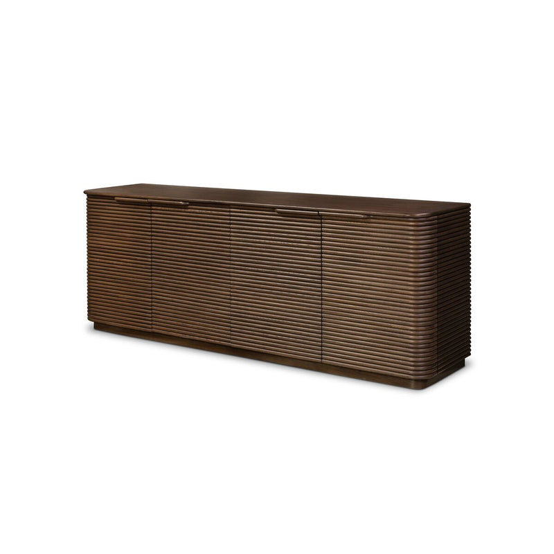 Benny 4 Door Sideboard - Spiced Oak Veneer