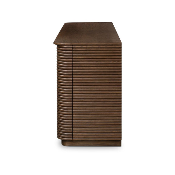 Benny 4 Door Sideboard - Spiced Oak Veneer