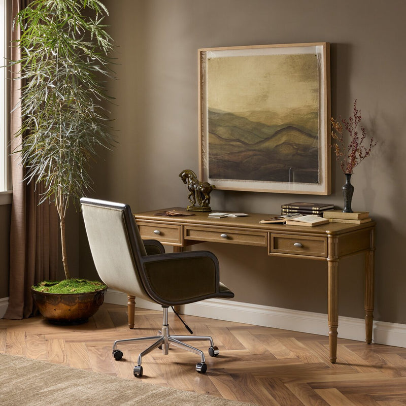 Toulouse Writing Desk - Toasted Oak Veneer
