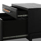 Rosedale Wide Filing Cabinet - Ebony Oak Veneer