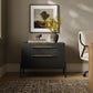 Rosedale Wide Filing Cabinet - Ebony Oak Veneer