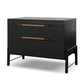 Rosedale Wide Filing Cabinet - Ebony Oak Veneer