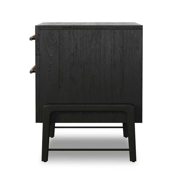 Rosedale Wide Filing Cabinet - Ebony Oak Veneer