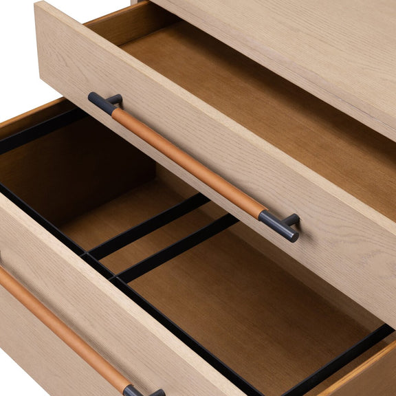 Rosedale Wide Filing Cabinet - Yucca Oak Veneer