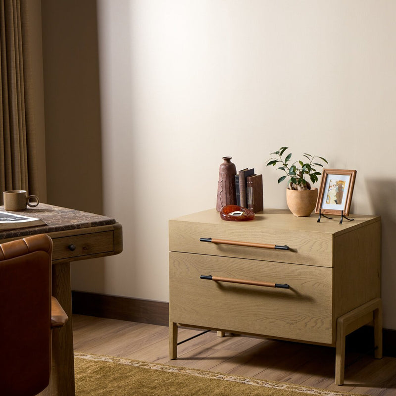 Rosedale Wide Filing Cabinet - Yucca Oak Veneer