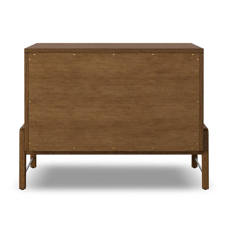 Rosedale Wide Filing Cabinet - Amber Oak Veneer