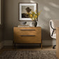 Rosedale Wide Filing Cabinet - Amber Oak Veneer