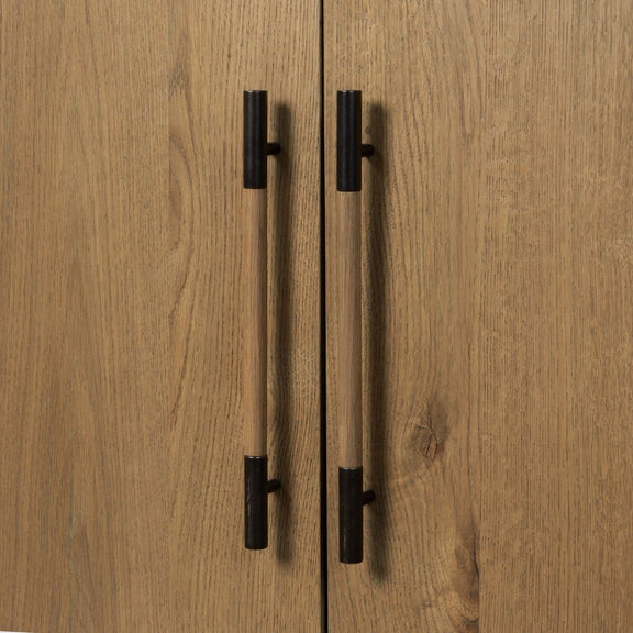 Eden Media Console - Aged Smoked Oak Veneer