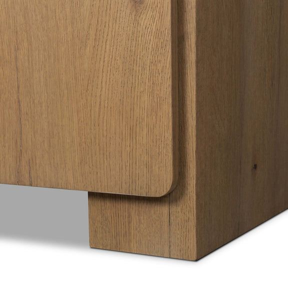 Eden Media Console - Aged Smoked Oak Veneer