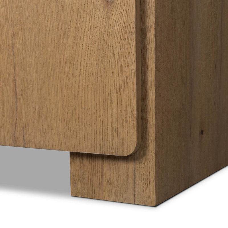 Eden Media Console - Aged Smoked Oak Veneer