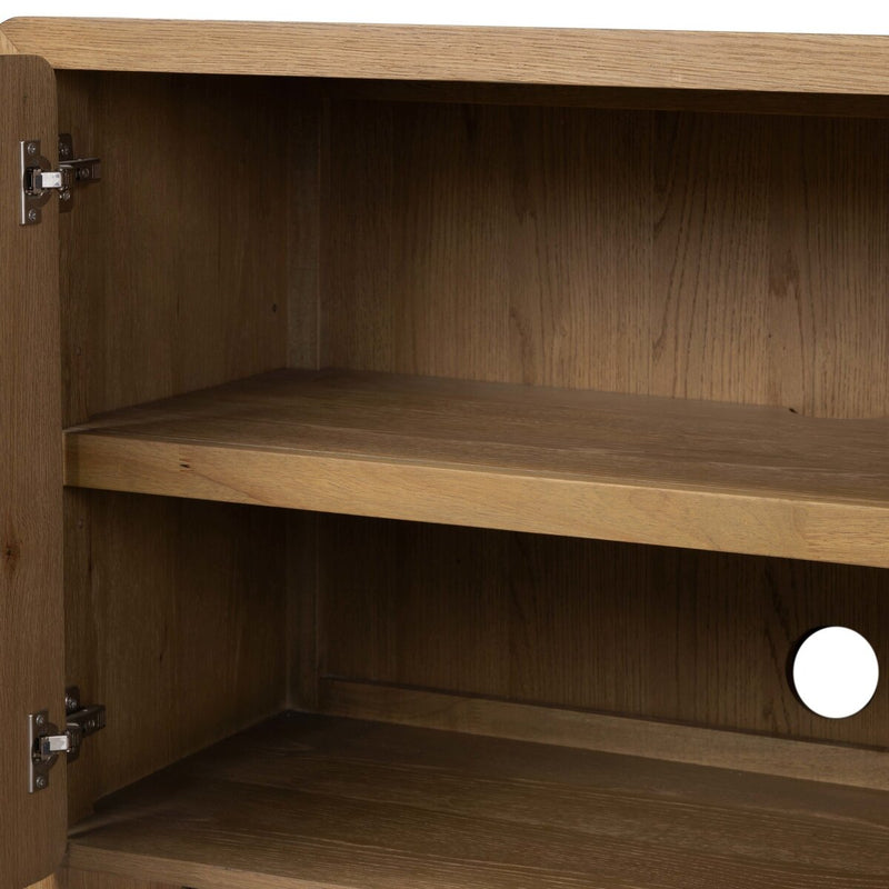 Eden Media Console - Aged Smoked Oak Veneer