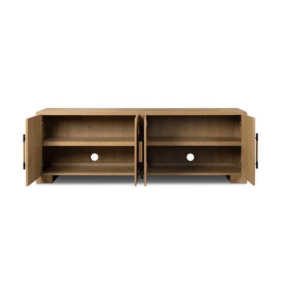 Eden Media Console - Aged Smoked Oak Veneer