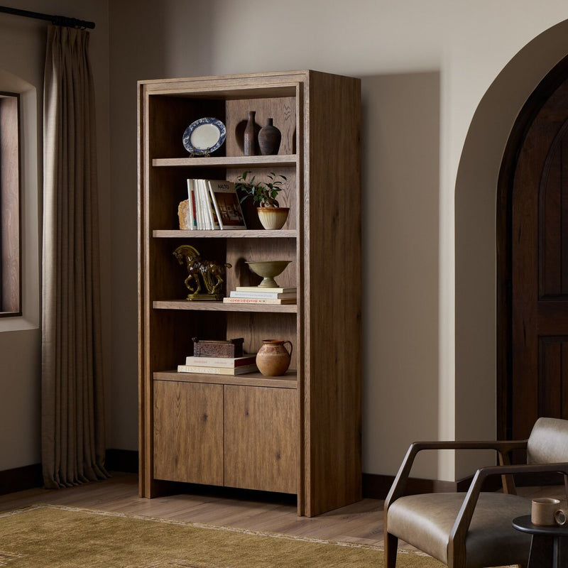 Chalmers Bookcase - Weathered Oak