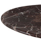Lucy Round Marble Dining Table-48" - Merlot Marble