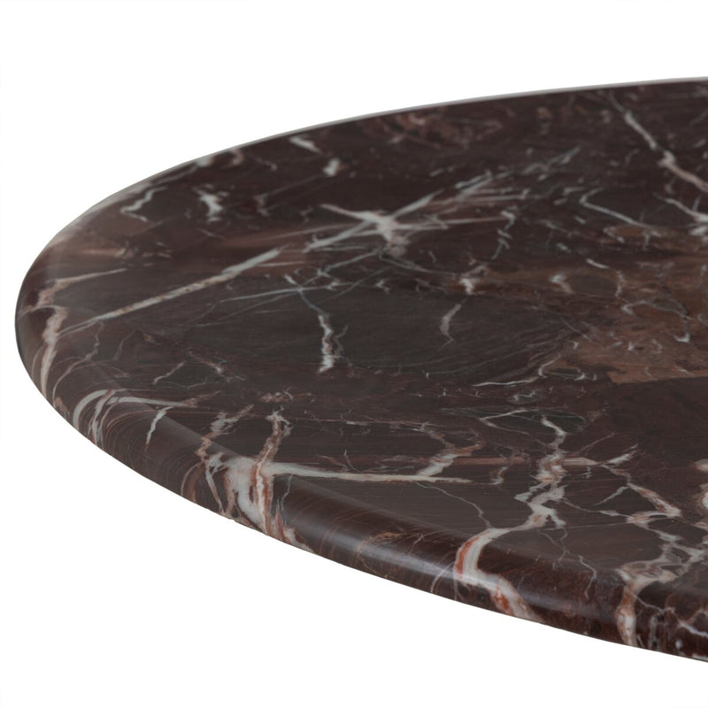 Lucy Round Marble Dining Table-48" - Merlot Marble