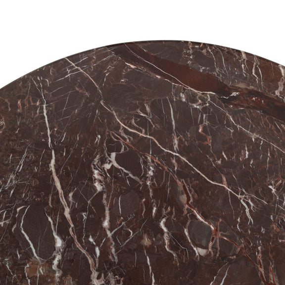 Lucy Round Marble Dining Table-48" - Merlot Marble