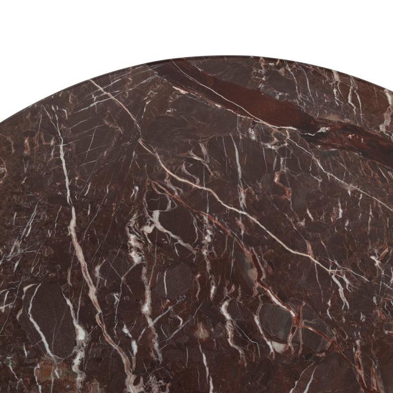 Lucy Round Marble Dining Table-48" - Merlot Marble